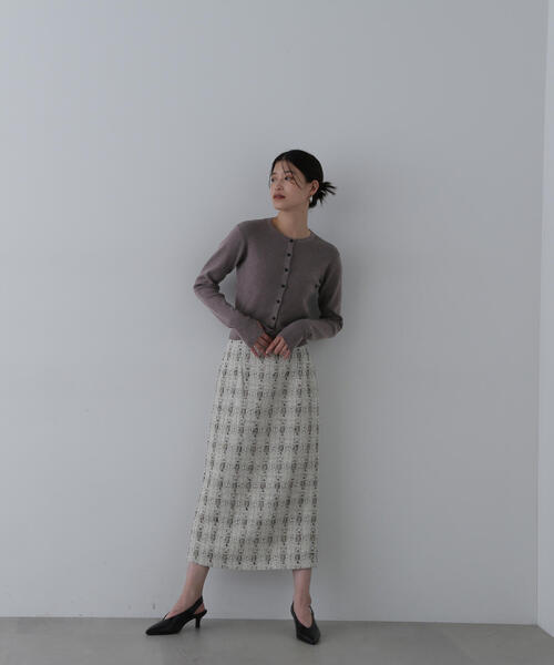 【セール】◆もちもちコンパクトリブニットカーディガン（カーディガン/ボレロ）｜N.（N. Natural Beauty Basic）（エヌエヌナチュラルビューティーベーシック）