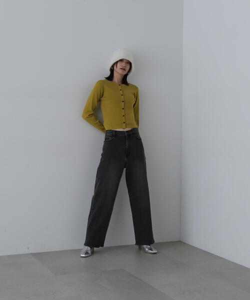 【セール】◆もちもちコンパクトリブニットカーディガン（カーディガン/ボレロ）｜N.（N. Natural Beauty Basic）（エヌエヌナチュラルビューティーベーシック）
