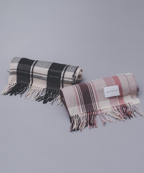 JILL by JILL STUART(ジルバイジルスチュアート)の「チェックストール(ストール/ショール・レディース・ブラック系その他6/ピンク系その他5・FREE)」の2枚目の写真