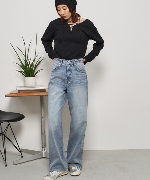 Auntie Rosa Holiday(アンティローザホリデー)の「サーマルレースアッププルオーバー / 前後2WAY(Tシャツ/カットソー・レディース・オフホワイト/ブラック・FREE)」の12枚目の写真