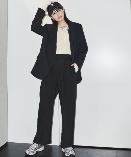 Auntie Rosa Holiday(アンティローザホリデー)の「サーマルレースアッププルオーバー / 前後2WAY(Tシャツ/カットソー・レディース・オフホワイト/ブラック・FREE)」の22枚目の写真