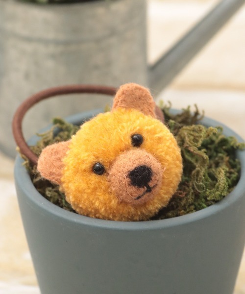 ポンポンアニマルヘアゴム（ヘアゴム）｜チチカカ（チチカカ）の