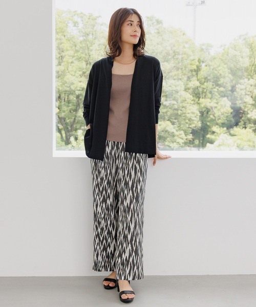 Elura（エルーラ）の「＜レギュラー／低身長サイズ＞リラックス柄ワイドパンツ/140938（その他パンツ・レディース・ネイビー/ブラック/ダークブラウン・LARGE/MEDIUM）」の8枚目の写真