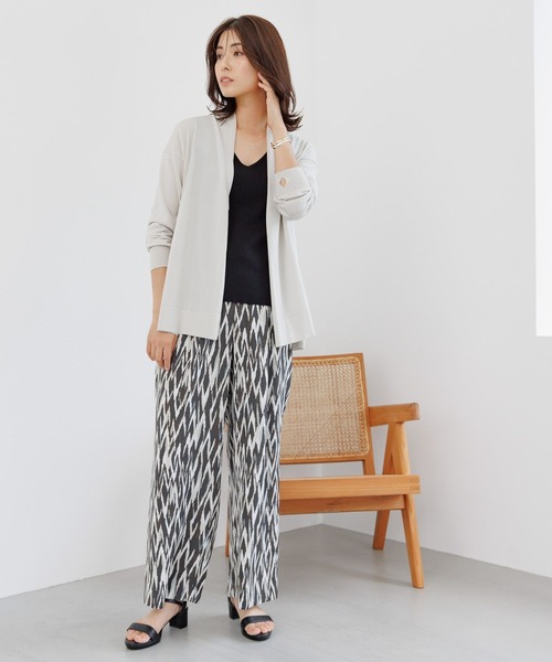 Elura（エルーラ）の「＜レギュラー／低身長サイズ＞リラックス柄ワイドパンツ/140938（その他パンツ・レディース・ネイビー/ブラック/ダークブラウン・LARGE/MEDIUM）」の11枚目の写真