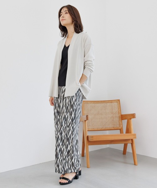 Elura（エルーラ）の「＜レギュラー／低身長サイズ＞リラックス柄ワイドパンツ/140938（その他パンツ・レディース・ネイビー/ブラック/ダークブラウン・LARGE/MEDIUM）」の12枚目の写真