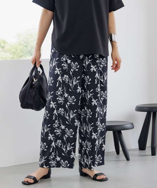 Elura（エルーラ）の「＜レギュラー／低身長サイズ＞リラックス柄ワイドパンツ/140938（その他パンツ・レディース・ネイビー/ブラック/ダークブラウン・LARGE/MEDIUM）」の20枚目の写真
