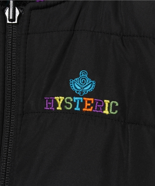 HYSTERIC MINI(ヒステリックミニ)の「HYSTERIC ARE ALRIGHT ! フリーススタジャン(リバーシブル)(スタジャン・キッズ・その他1/ブラック/レッド・100/120/110)」の4枚目の写真