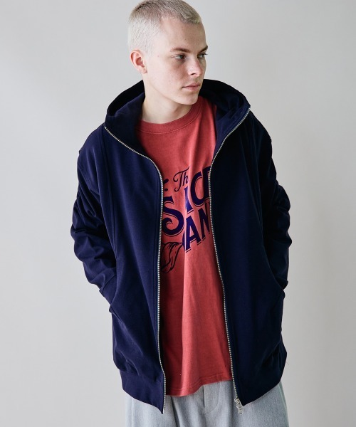 rehacer（レアセル）の「rehacer : Tech Flex Zip Hoodie / テック フレックス ジップ フーディー（パーカー・メンズ・ネイビー/グレー・LARGE/MEDIUM/SMALL/X-LARGE）」の15枚目の写真