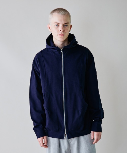 rehacer（レアセル）の「rehacer : Tech Flex Zip Hoodie / テック フレックス ジップ フーディー（パーカー・メンズ・ネイビー/グレー・LARGE/MEDIUM/SMALL/X-LARGE）」の18枚目の写真