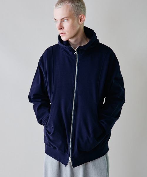 rehacer（レアセル）の「rehacer : Tech Flex Zip Hoodie / テック フレックス ジップ フーディー（パーカー・メンズ・ネイビー/グレー・LARGE/MEDIUM/SMALL/X-LARGE）」の19枚目の写真