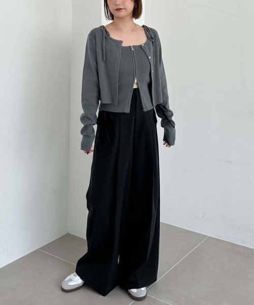 archives（アルシーヴ）の「マルチｗａｙモチモチニットアンサンブル（ニット/セーター・レディース・ブラック/アイボリー/ブルー/ワインレッド・MEDIUM）」の8枚目の写真