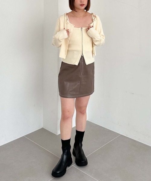 archives（アルシーヴ）の「マルチｗａｙモチモチニットアンサンブル（ニット/セーター・レディース・ブラック/アイボリー/ブルー/ワインレッド・MEDIUM）」の13枚目の写真