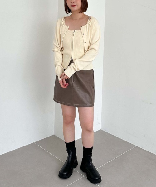 archives（アルシーヴ）の「マルチｗａｙモチモチニットアンサンブル（ニット/セーター・レディース・ブラック/アイボリー/ブルー/ワインレッド・MEDIUM）」の15枚目の写真