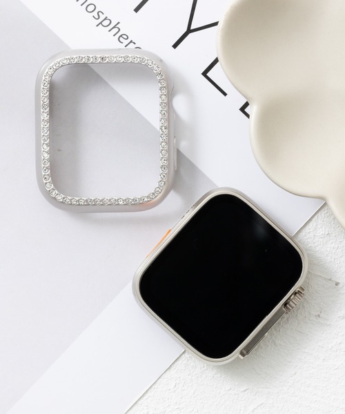 emonique(エモニーク)の「スマートウォッチケース Apple Watch カバー【41/45/49mm対応】(デジタル腕時計・レディース・プラチナム/ピンクゴールド/ゴールド/ピンク/レッド/クリア/ブルー/シルバー/ブラック・49/45/41)」の6枚目の写真