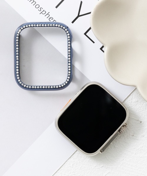 emonique(エモニーク)の「スマートウォッチケース Apple Watch カバー【41/45/49mm対応】(デジタル腕時計・レディース・プラチナム/ピンクゴールド/ゴールド/ピンク/レッド/クリア/ブルー/シルバー/ブラック・49/45/41)」の3枚目の写真