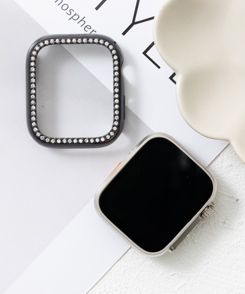 emonique(エモニーク)の「スマートウォッチケース Apple Watch カバー【41/45/49mm対応】(デジタル腕時計・レディース・プラチナム/ピンクゴールド/ゴールド/ピンク/レッド/クリア/ブルー/シルバー/ブラック・49/45/41)」の2枚目の写真
