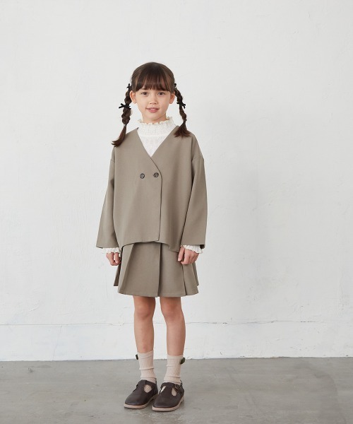 riziere（リジェール）の「フラワーレースシャーリングカラープルオーバー(MOMとお揃い)（シャツ/ブラウス・キッズ・アイボリー/ブラック・90/100/110/120/130/140/150）」の19枚目の写真