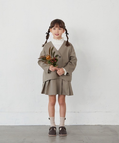 riziere（リジェール）の「フラワーレースシャーリングカラープルオーバー(MOMとお揃い)（シャツ/ブラウス・キッズ・アイボリー/ブラック・90/100/110/120/130/140/150）」の20枚目の写真