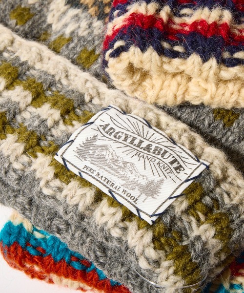 salle de bal（サルデバル）の「フェアアイル ニット ワッチキャップ（ニットキャップ/ビーニー・レディース・グレー/オレンジ/オフホワイト・FREE）」の12枚目の写真