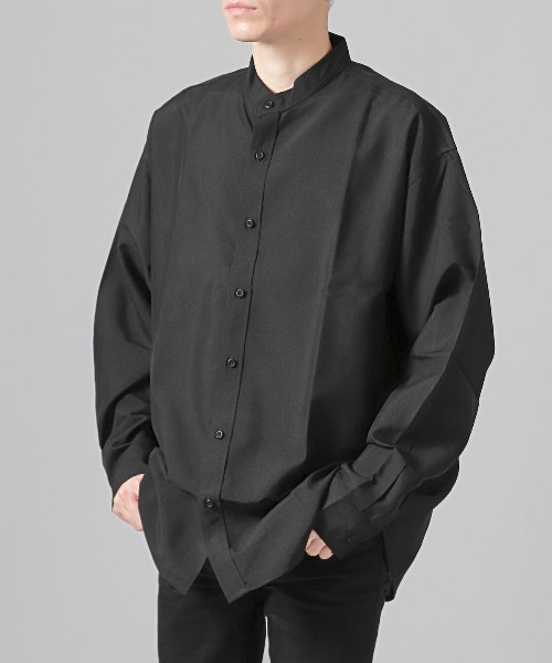 GRANCY ブラック(BLACK BORDER) Lサイズ 長袖シャツ GRANCY ポロシャツ 「GRANCY」Ziplayered Wideshort Poloshirt