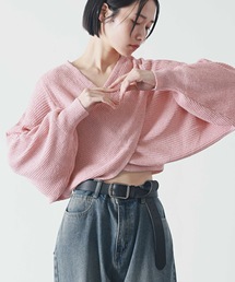 【前後２WAY】カシュクールニットプルオーバー