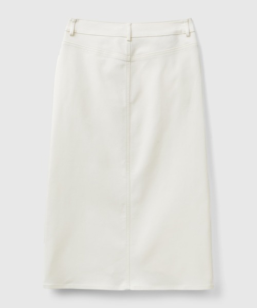 BENETTON (UNITED COLORS OF BENETTON)(ベネトンユナイテッドカラーズオブベネトン)の「コットン混スリット入り無地ミドル丈タイトスカート(スカート・レディース・ブラック/クリーム・44/40/38/42)」の11枚目の写真