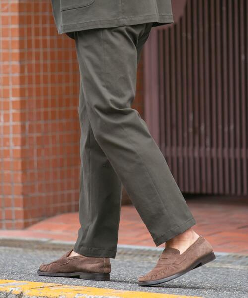 【セール】『セットアップ対応』『XLサイズあり』ピーチツイルストレッチスラックス（スラックス）｜URBAN RESEARCH ROSSO MEN（アーバンリサーチロッソメン）