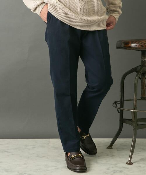 【セール】『セットアップ対応』『XLサイズあり』ピーチツイルストレッチスラックス（スラックス）｜URBAN RESEARCH ROSSO MEN（アーバンリサーチロッソメン）