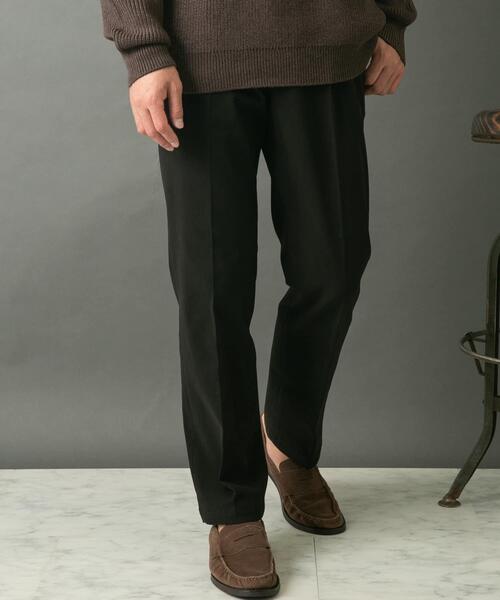 【セール】『セットアップ対応』『XLサイズあり』ピーチツイルストレッチスラックス（スラックス）｜URBAN RESEARCH ROSSO MEN（アーバンリサーチロッソメン）