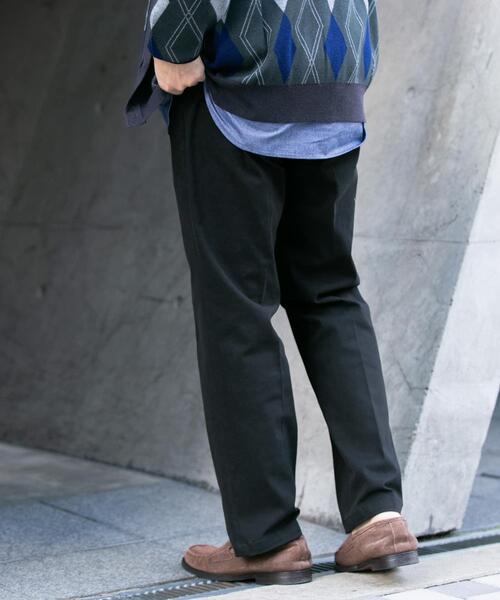 【セール】『セットアップ対応』『XLサイズあり』ピーチツイルストレッチスラックス（スラックス）｜URBAN RESEARCH ROSSO MEN（アーバンリサーチロッソメン）