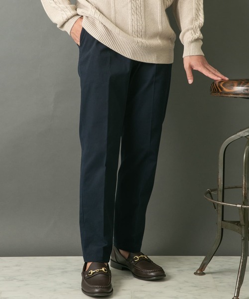 【セール】『セットアップ対応』『XLサイズあり』ピーチツイルストレッチスラックス（スラックス）｜URBAN RESEARCH ROSSO MEN（アーバンリサーチロッソメン）