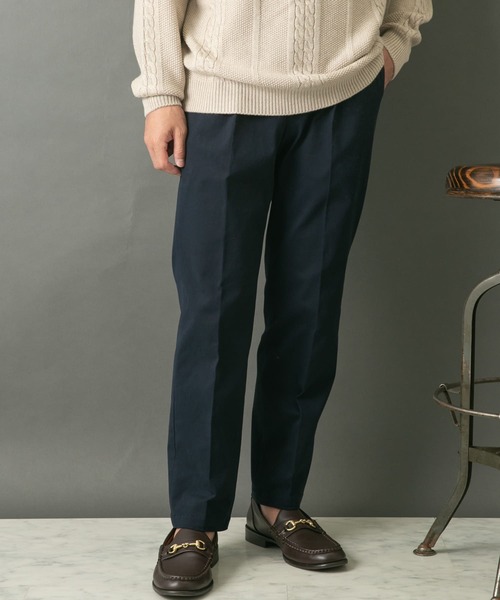 【セール】『セットアップ対応』『XLサイズあり』ピーチツイルストレッチスラックス（スラックス）｜URBAN RESEARCH ROSSO MEN（アーバンリサーチロッソメン）