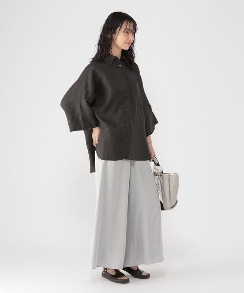 セール】《ウタオ》フレンチリネンドルマンシャツ（シャツ