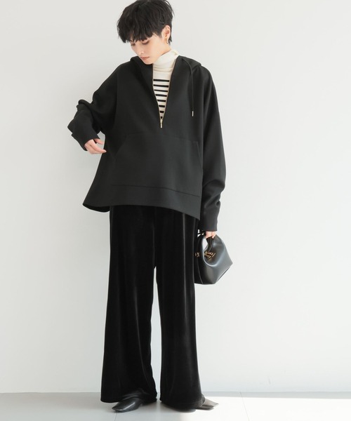 BARNYARDSTORM（バンヤードストーム）の「BARNYARDSTORM / ベロアワイドパンツ【WEB限定】マシンウォッシャブル（スウェットパンツ・レディース・ブラック/ピンク/チャコール/ベージュ/ライトイエロー・FREE）」の21枚目の写真