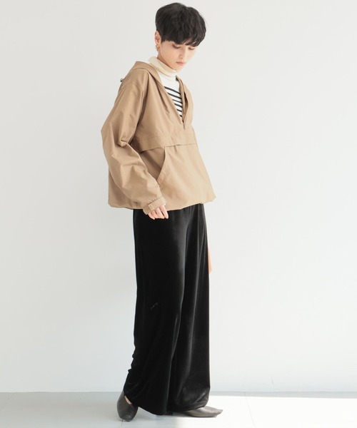 BARNYARDSTORM（バンヤードストーム）の「BARNYARDSTORM / ベロアワイドパンツ【WEB限定】マシンウォッシャブル（スウェットパンツ・レディース・ブラック/ピンク/チャコール/ベージュ/ライトイエロー・FREE）」の22枚目の写真