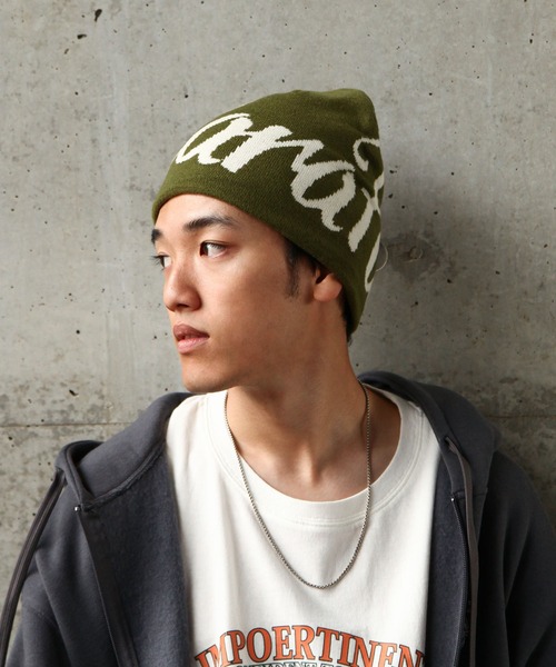 ZIP FIVE（ジップファイブ）の「【ZIP FIVE】 リバーシブル ビーニー ニットキャップ（ニットキャップ/ビーニー・メンズ・ブルー/レッド/オリーブ/ブラック/アイボリー・FREE）」の2枚目の写真