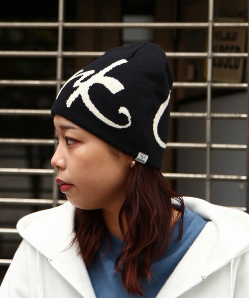 ZIP FIVE（ジップファイブ）の「【ZIP FIVE】 リバーシブル ビーニー ニットキャップ（ニットキャップ/ビーニー・メンズ・ブルー/レッド/オリーブ/ブラック/アイボリー・FREE）」の3枚目の写真