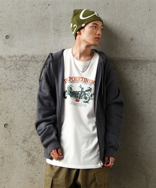 ZIP FIVE（ジップファイブ）の「【ZIP FIVE】 リバーシブル ビーニー ニットキャップ（ニットキャップ/ビーニー・メンズ・ブルー/レッド/オリーブ/ブラック/アイボリー・FREE）」の13枚目の写真