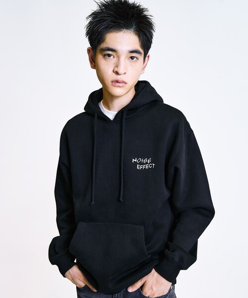 City Ambient Products（シティアンビエントプロダクツ）の「City Ambient Products: スプレープリント グラフィック プリント パーカー（パーカー・メンズ・ホワイト/ライトグリーン/ブラック/グレー・LARGE/SMALL/MEDIUM）」の9枚目の写真