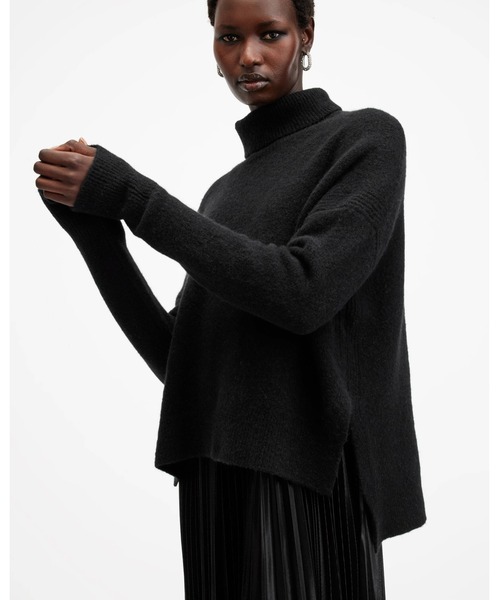 ALLSAINTS(オールセインツ)の「SPARK 2-IN-1 PLEATED MAXI DRESS | SPARK 2-IN-1 プリーツ マキシ ドレス・ワンピース(ワンピース・レディース・ブラック・XS/S/M/L)」の3枚目の写真