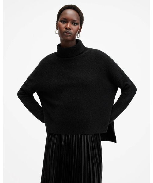 ALLSAINTS(オールセインツ)の「SPARK 2-IN-1 PLEATED MAXI DRESS | SPARK 2-IN-1 プリーツ マキシ ドレス・ワンピース(ワンピース・レディース・ブラック・XS/S/M/L)」の6枚目の写真
