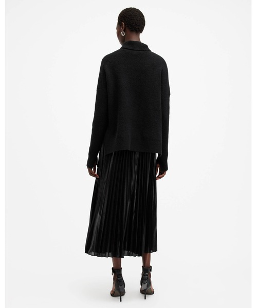 ALLSAINTS(オールセインツ)の「SPARK 2-IN-1 PLEATED MAXI DRESS | SPARK 2-IN-1 プリーツ マキシ ドレス・ワンピース(ワンピース・レディース・ブラック・XS/S/M/L)」の8枚目の写真