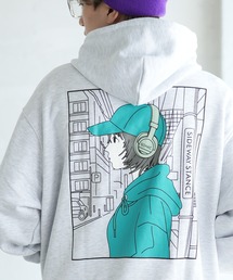 【SIDEWAY STANCE】オリジナルプリント スウェット パーカー