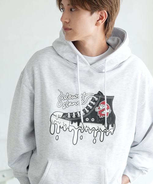 SIDEWAY STANCE（サイドウェイスタンス）の「【SIDEWAY STANCE】オリジナルプリント スウェット パーカー（パーカー・メンズ・ネイビー系/ライトグレー系1/ブラック系2/ネイビー系2/ライトグレー系3/ブラック系4/ブラック/ネイビー系3/ネイビー系4/ネイビー/ブラック系/ライトグレー系4/ライトグレー/ライトグレー系/ブラック系1/ネイビー系1/ライトグレー系2/ブラック系3/ブラック系5/ブラック系6/ライトグレー系5/グレー系6/ネイビー系5/ネイビー系6・SMALL/MEDIUM/LARGE/X-LARGE）」の14枚目の写真