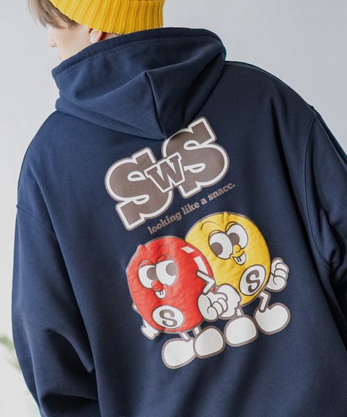 SIDEWAY STANCE（サイドウェイスタンス）の「【SIDEWAY STANCE】オリジナルプリント スウェット パーカー（パーカー・メンズ・ネイビー系/ライトグレー系1/ブラック系2/ネイビー系2/ライトグレー系3/ブラック系4/ブラック/ネイビー系3/ネイビー系4/ネイビー/ブラック系/ライトグレー系4/ライトグレー/ライトグレー系/ブラック系1/ネイビー系1/ライトグレー系2/ブラック系3/ブラック系5/ブラック系6/ライトグレー系5/グレー系6/ネイビー系5/ネイビー系6・SMALL/MEDIUM/LARGE/X-LARGE）」の19枚目の写真