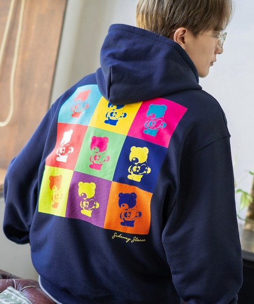 SIDEWAY STANCE（サイドウェイスタンス）の「【SIDEWAY STANCE】オリジナルプリント スウェット パーカー（パーカー・メンズ・ネイビー系/ライトグレー系1/ブラック系2/ネイビー系2/ライトグレー系3/ブラック系4/ブラック/ネイビー系3/ネイビー系4/ネイビー/ブラック系/ライトグレー系4/ライトグレー/ライトグレー系/ブラック系1/ネイビー系1/ライトグレー系2/ブラック系3/ブラック系5/ブラック系6/ライトグレー系5/グレー系6/ネイビー系5/ネイビー系6・SMALL/MEDIUM/LARGE/X-LARGE）」の17枚目の写真