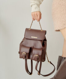 Chico | 【500mlペットボトル収納可】2ポケットバックパック(バックパック/リュック)