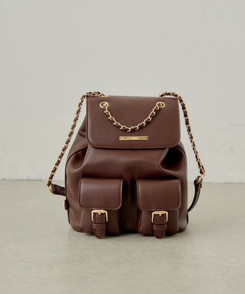 Chico（チコ）の「【500mlペットボトル収納可】2ポケットバックパック（バックパック/リュック・レディース・ブラック/ブラウン/アイボリー・FREE）」の11枚目の写真