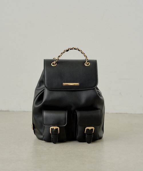 Chico（チコ）の「【500mlペットボトル収納可】2ポケットバックパック（バックパック/リュック・レディース・ブラック/ブラウン/アイボリー・FREE）」の12枚目の写真