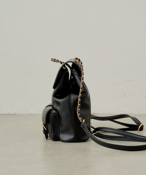 Chico（チコ）の「【500mlペットボトル収納可】2ポケットバックパック（バックパック/リュック・レディース・ブラック/ブラウン/アイボリー・FREE）」の13枚目の写真